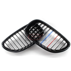 E60 bright black BMW M version (red, white and blue) grid