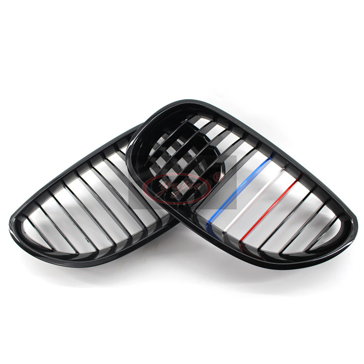 E60 bright black BMW M version (red, white and blue) grid