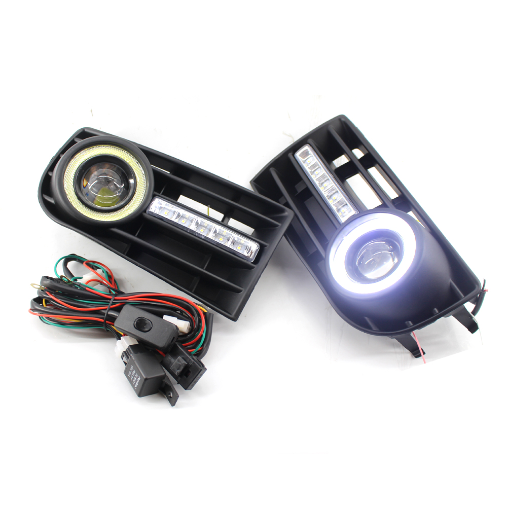 大眾美版高爾夫5 MK5 05-09年白光透鏡加日行燈套件